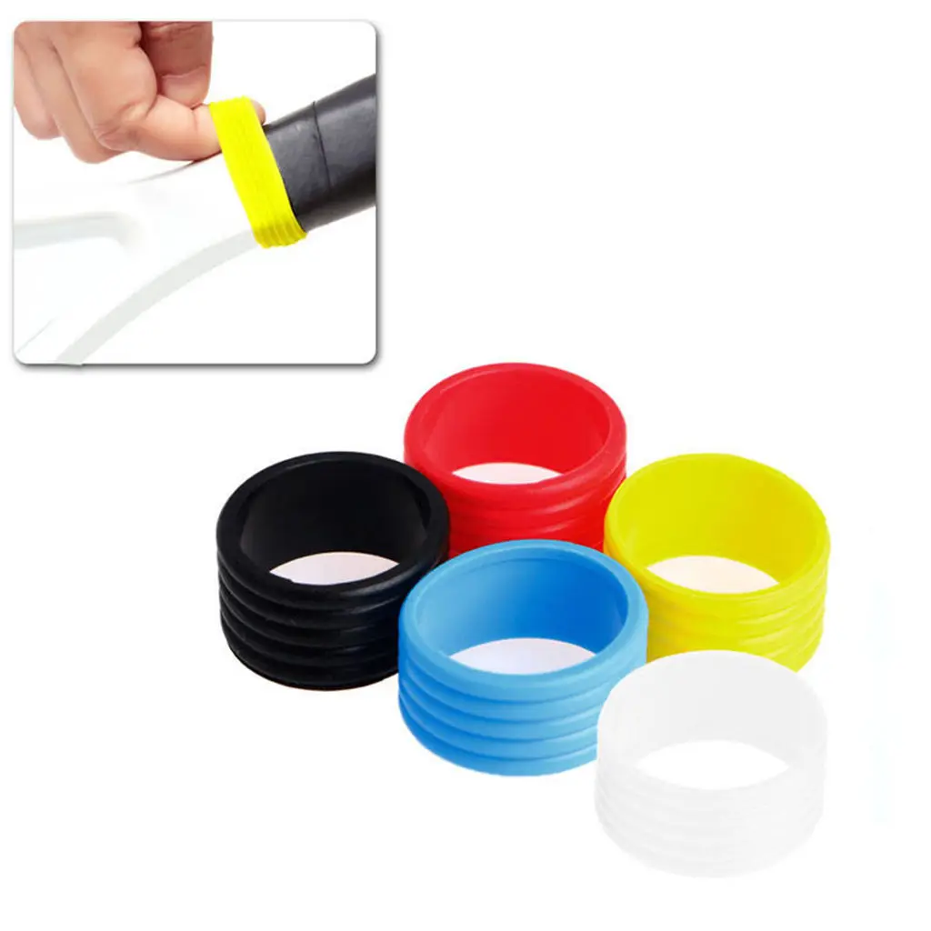 

2 Pack Silicone Tennis Racket Grip Fix Badminton Sealed Loop Wrap End Lock