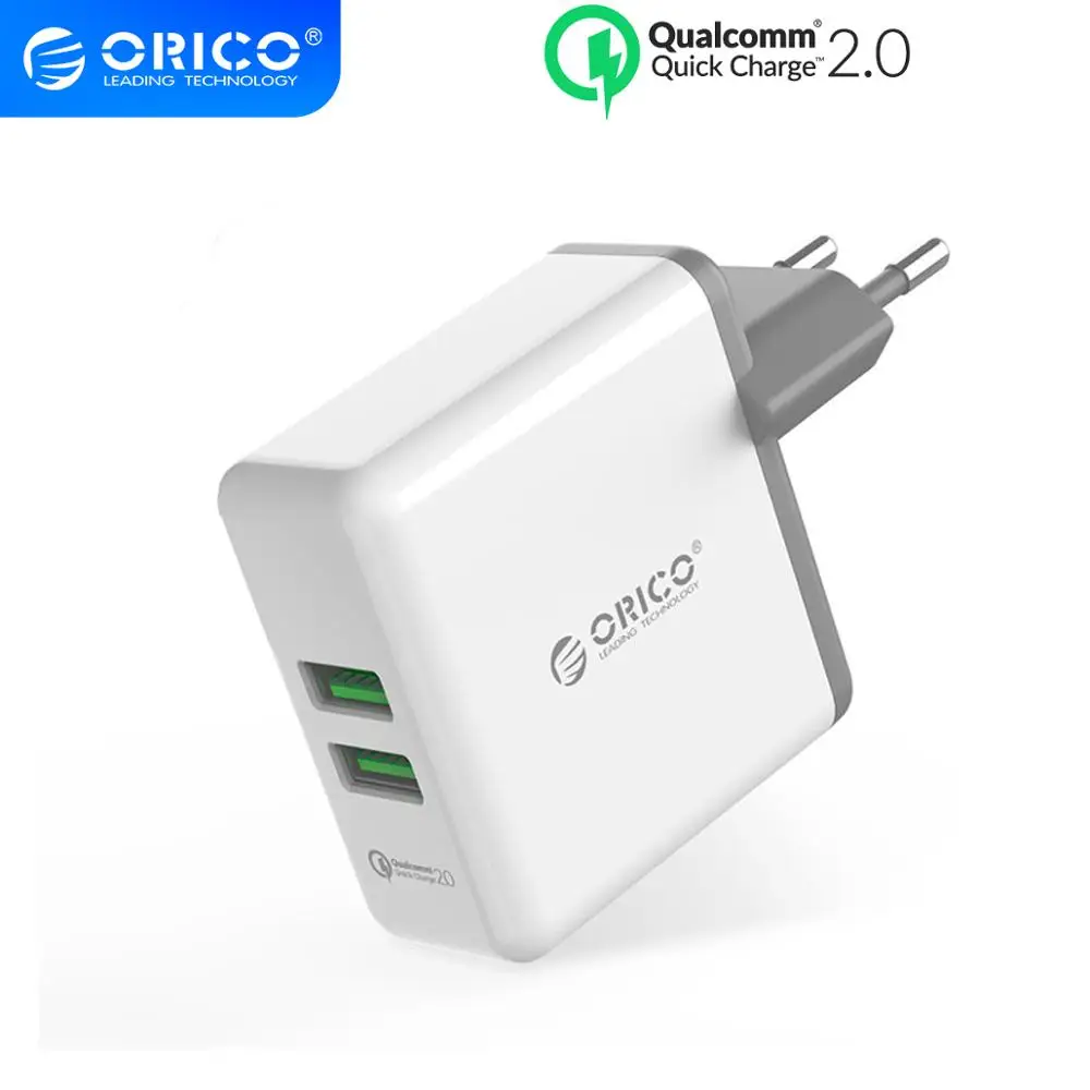 Настенное зарядное устройство ORICO QCK 2 Porst QC 0 USB для Samsung Xiaomi Huawei|usb quick charger|wall chargerquick