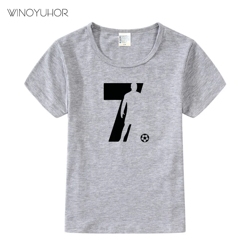 

Ronaldo CR7 Boys Tops Sports Tees Shirts Summer Casual O-neck Clothes Short Sleeve T-shirt For Baby Girls Football T Shirt