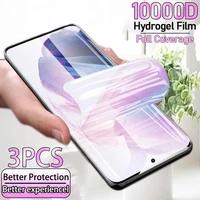 3pcs 10000d hydrogel film for samsung s21 ultra s20 plus a52 screen protector for samsung note 20 a51 a72 a71 a32 a21s s10 s9 s8