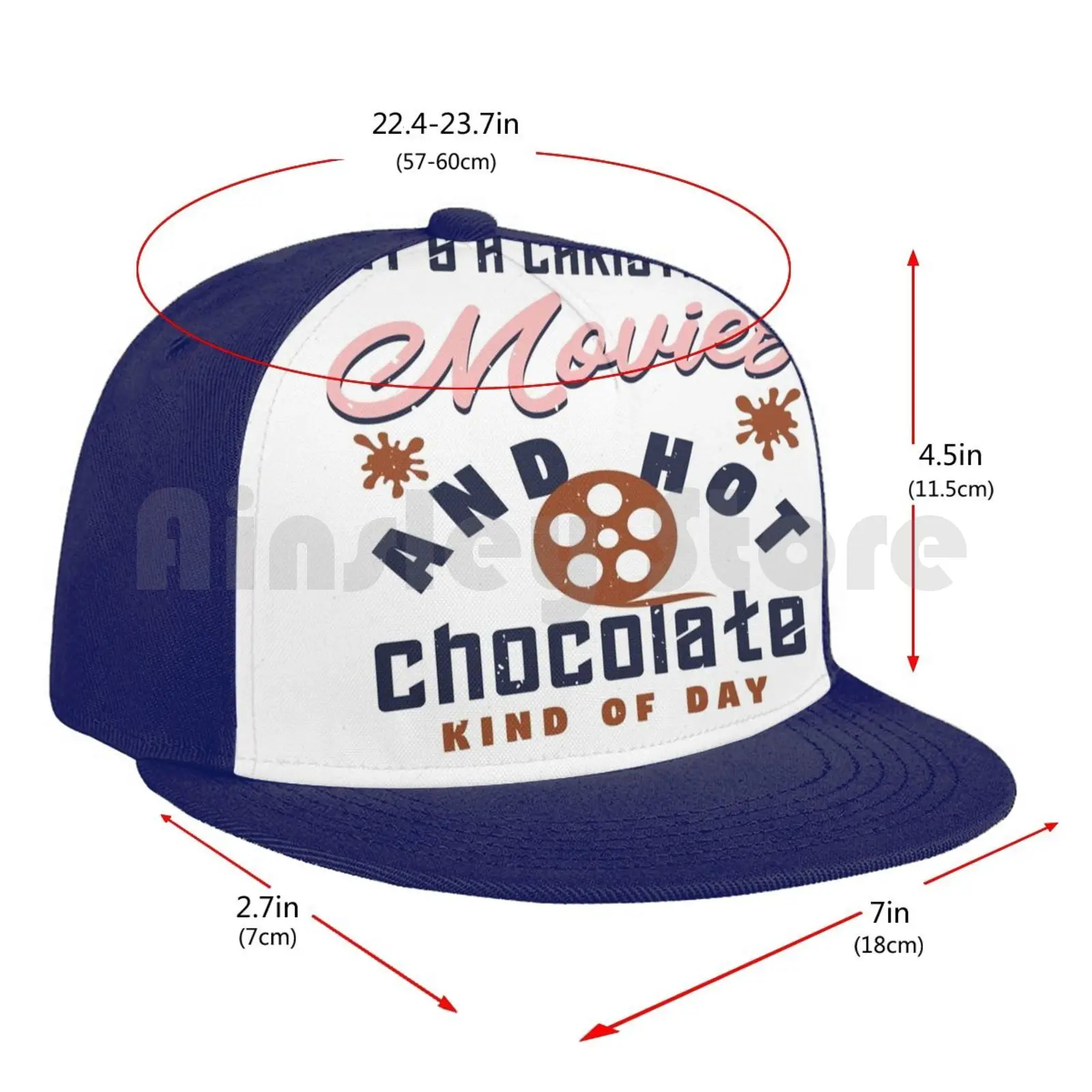

Christmas Movies And Hot Chocolates Baseball Cap Unisex Mesh Casual Print Adjustable Movies Movie Christmas Movies Hot