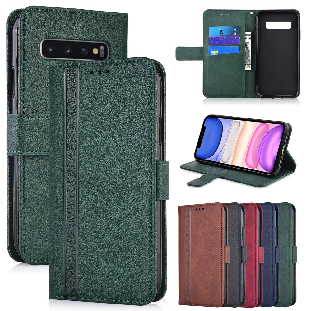 

Wallet Leather case For Samsung A01 M01 Core A11 M11 A21 M21 S3 S4 S5 S7 edge S8 S9 Note 10 20 Lite S20 Ultra S10 Plus S10e capa