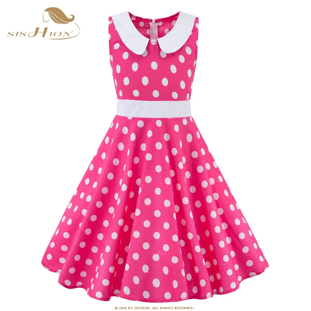 Детское Хлопковое платье в горошек с цветочным принтом | Женская одежда