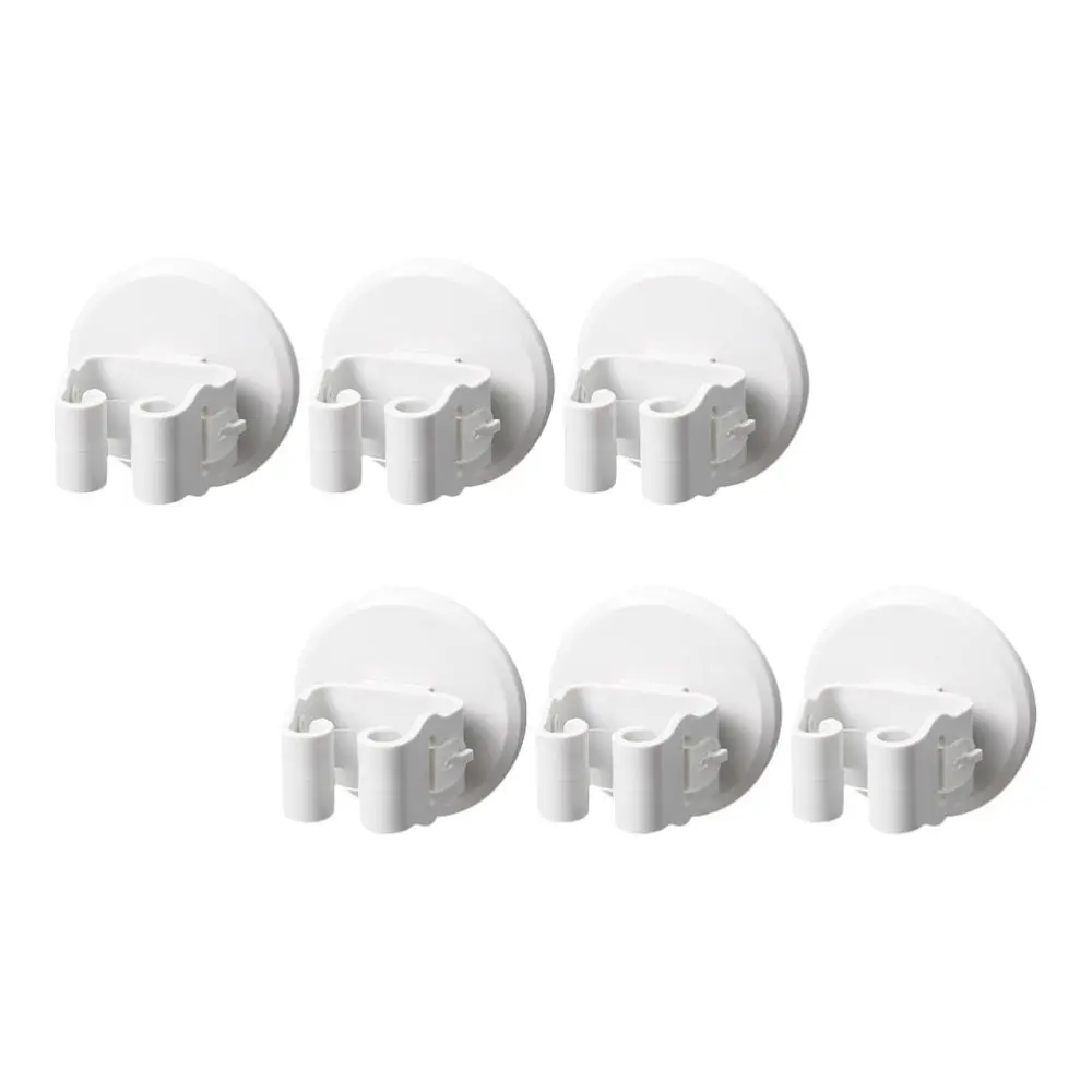 

6Pcs Traceless Mop Holders Creative Mop Hanging Hooks Practical Mop Clips