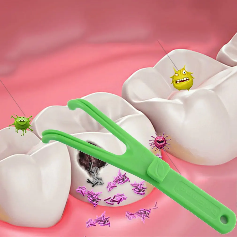 Держатель для зубной нити Y образной формы устройство чистки межзубной