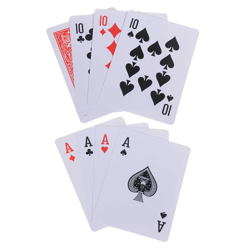 

4 Cards Transformer Magic Tricks 10 To A Card Magic Props 10 Change A Magic Sets Close Up Street Card Props