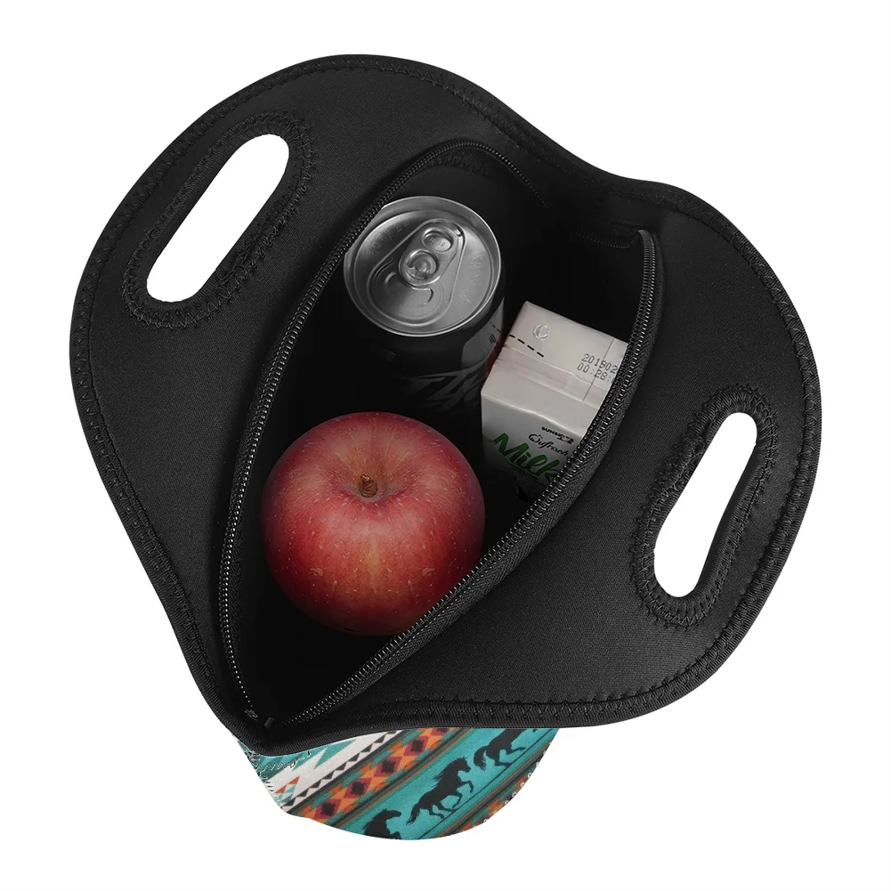 Сумка для ланча HYCOOL с принтом в виде лошадей Западном и американском стиле