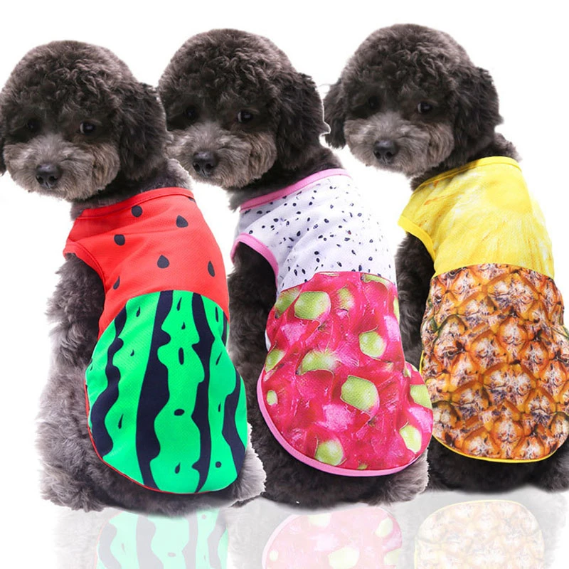 

Watermelon Dog Shirt Cheap Dog Clothes For Small Dogs Summer Chihuahua Tshirt Cute Puppy Vest Yorkshire Terrier Pet Clothes