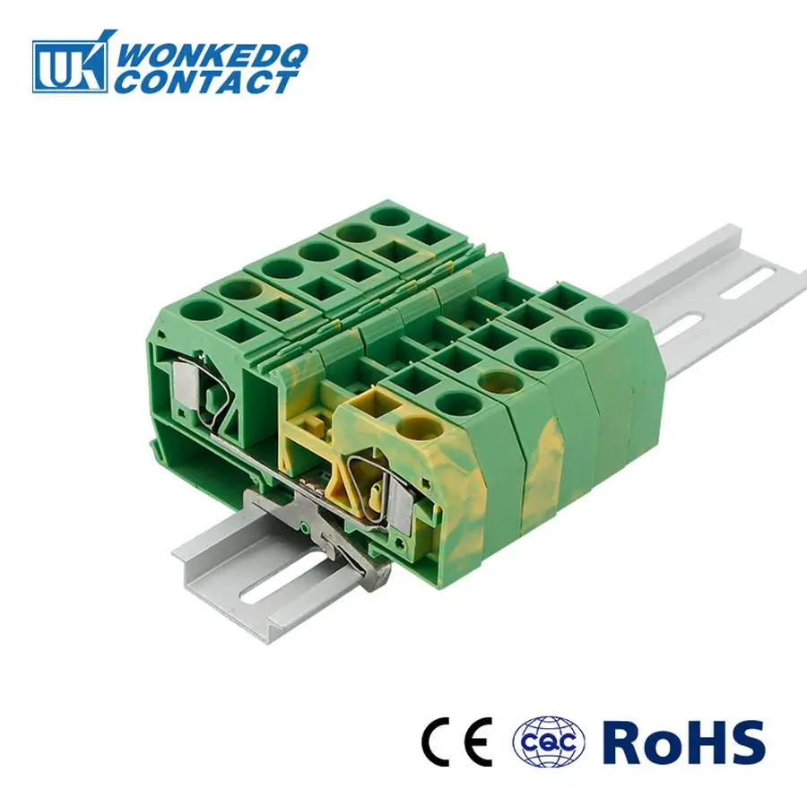 10 шт. 283 907 пружинный зажим для крепления Заземления 2 проводник PE разъем 16 мм²