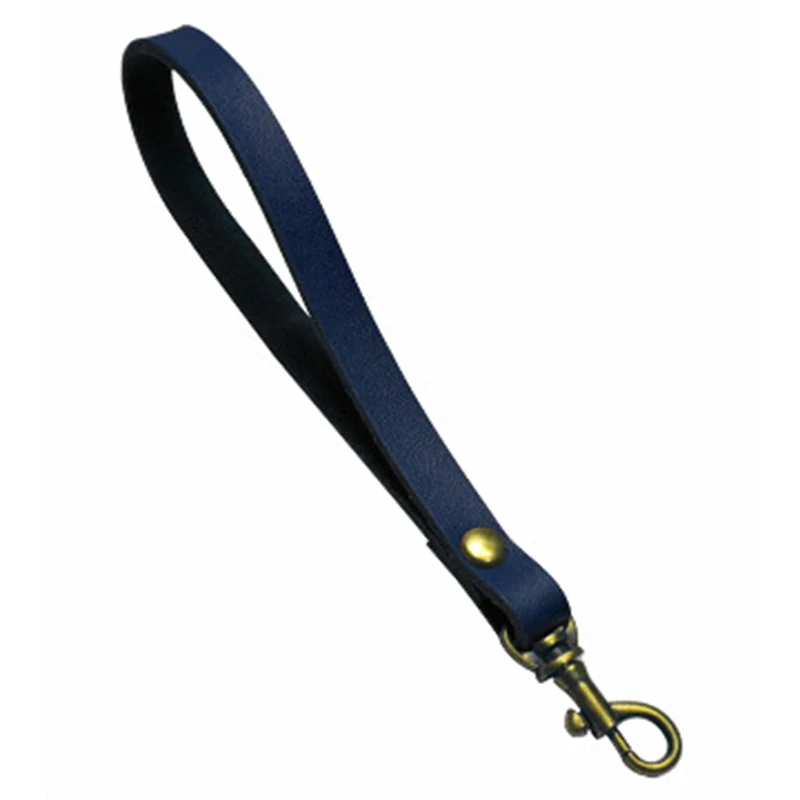 dark blue Портативный Женский Мужской ремень из натуральной кожи сумка DIY сменный ремешок на запястье бумажник для монет ремень ручка сумка аксессуары - Цвет: dark blue