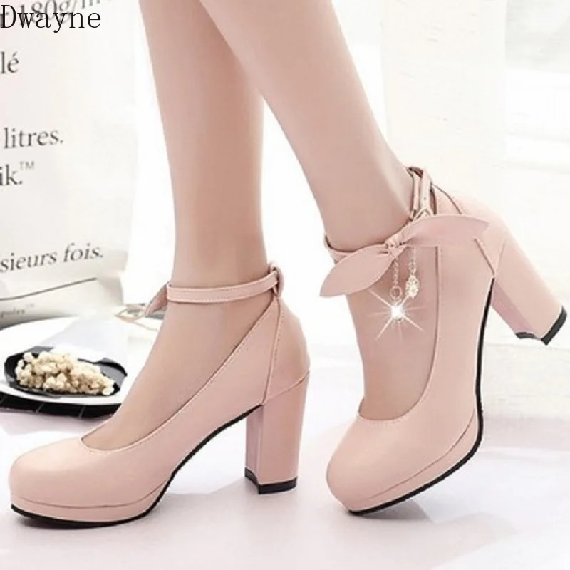 Новинка 2020 женские свадебные туфли мэри джейн на высоком каблуке белые платформе