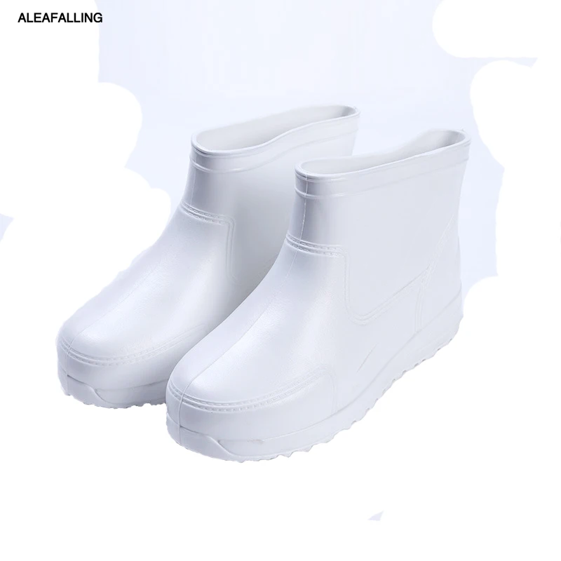 Сапоги Aleafalling женские резиновые Нескользящие на платформе ПВХ водонепроницаемые