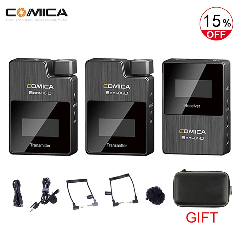 Цифровой беспроводной микрофон COMICA BoomX D D1 D2 UC1 UC2 2 4G 1 триггер с передатчиком и