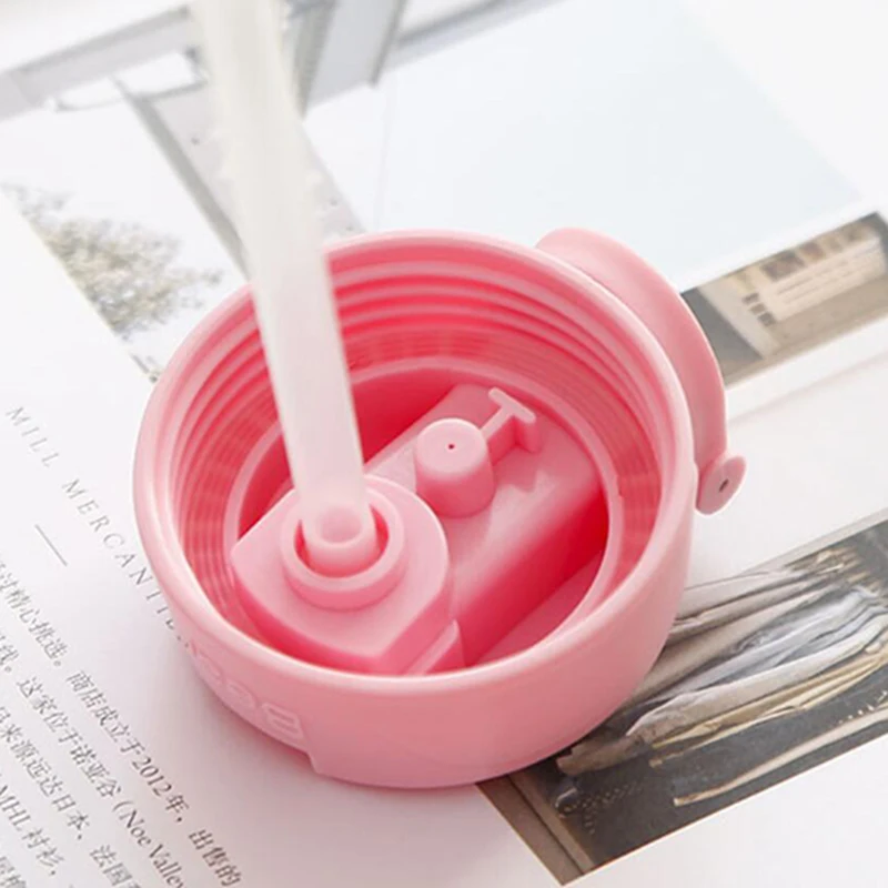 

Cute unicorn glass Water bottle sport silicone suction nozzle crystal Portable baby kids water bottles creative flask sports