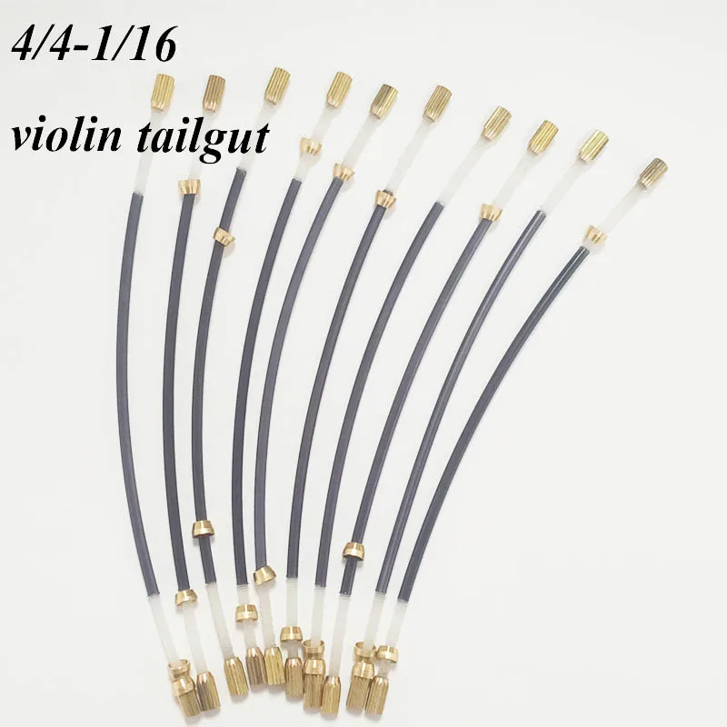 Wtsfwf 10 шт./компл. Скрипки tailguts tailcord кишки шнур нейлона с латунный винт для 4/4 3/4 1/2 1/4