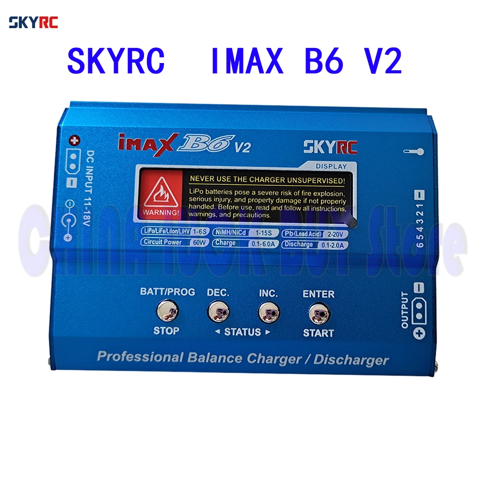 

Балансирующее зарядное устройство SKYRC 60 Вт IMAX B6 V2 6A Lipo с ЖК-дисплеем