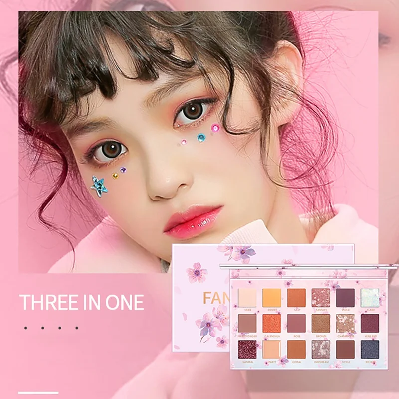 18 цветов цветные тени для глаз Pallete водонепроницаемый стойкий эффект век Палитра