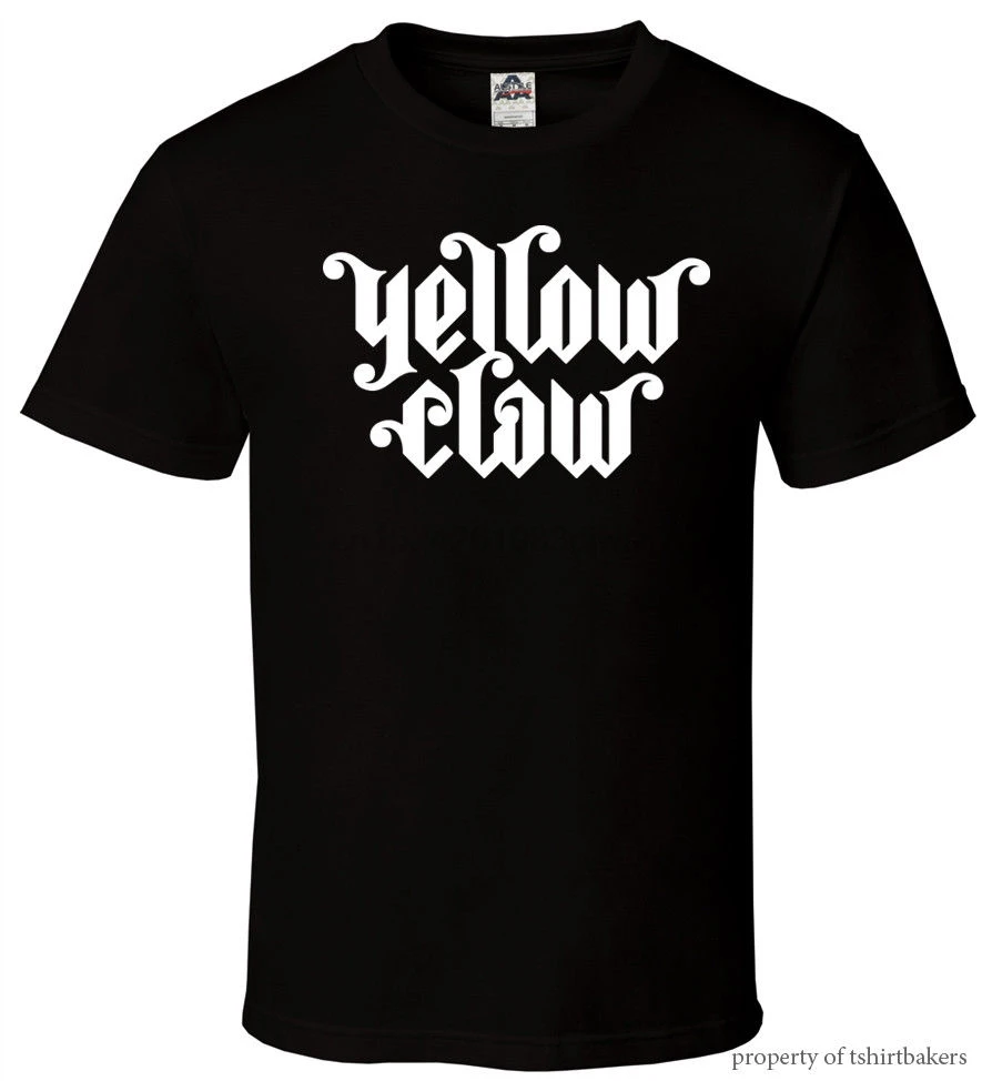

Yellow Claw - Black T-Shirt Rage DJ Life Hardstyle Rave edm edc All Sizes S-2XL