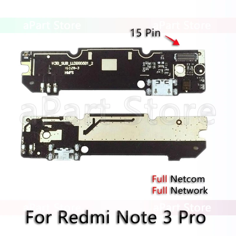 For Redmi Note 3 Для Xiaomi Redmi Note 3 3s 4 4x Pro Prime USB Дата зарядный порт зарядное устройство док-станция гибкий кабель Замена - Color: For Redmi Note 3