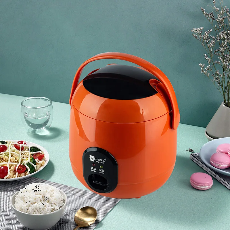 

1.2L Mini Electric Rice Cooker 2 Layers Heating Food Steamer Multifunction Meal Cooking Pot 1-2 People Lunch Box EU US Plug