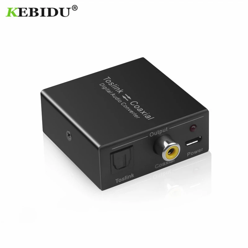 Двунаправленный коаксиальный преобразователь KEBIDU в оптический стерео аудио SPDIF