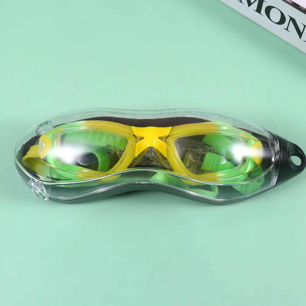 

Waterproof Swimming Glasses Anti-fog Lens Transparent Swimming Eyewear Swimming Goggles for Children Kids )