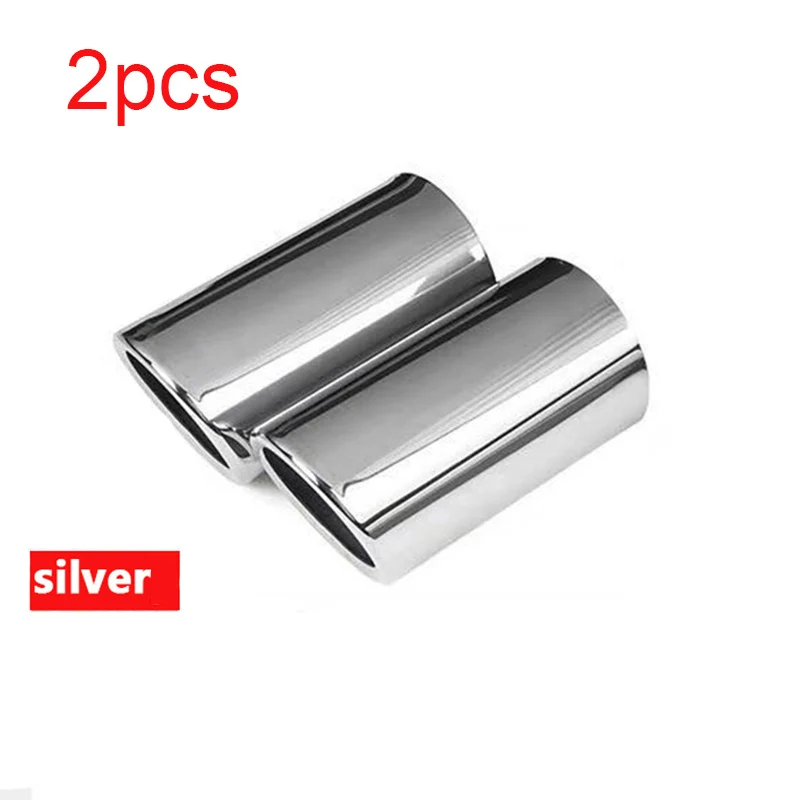 89mm-Silver Наконечник выхлопной трубы глушитель автомобиля наконечники насадка вырезанная для Mazda CX-5 cx 5 cx5 kf 2012 2013 - Цвет: 89mm-Silver