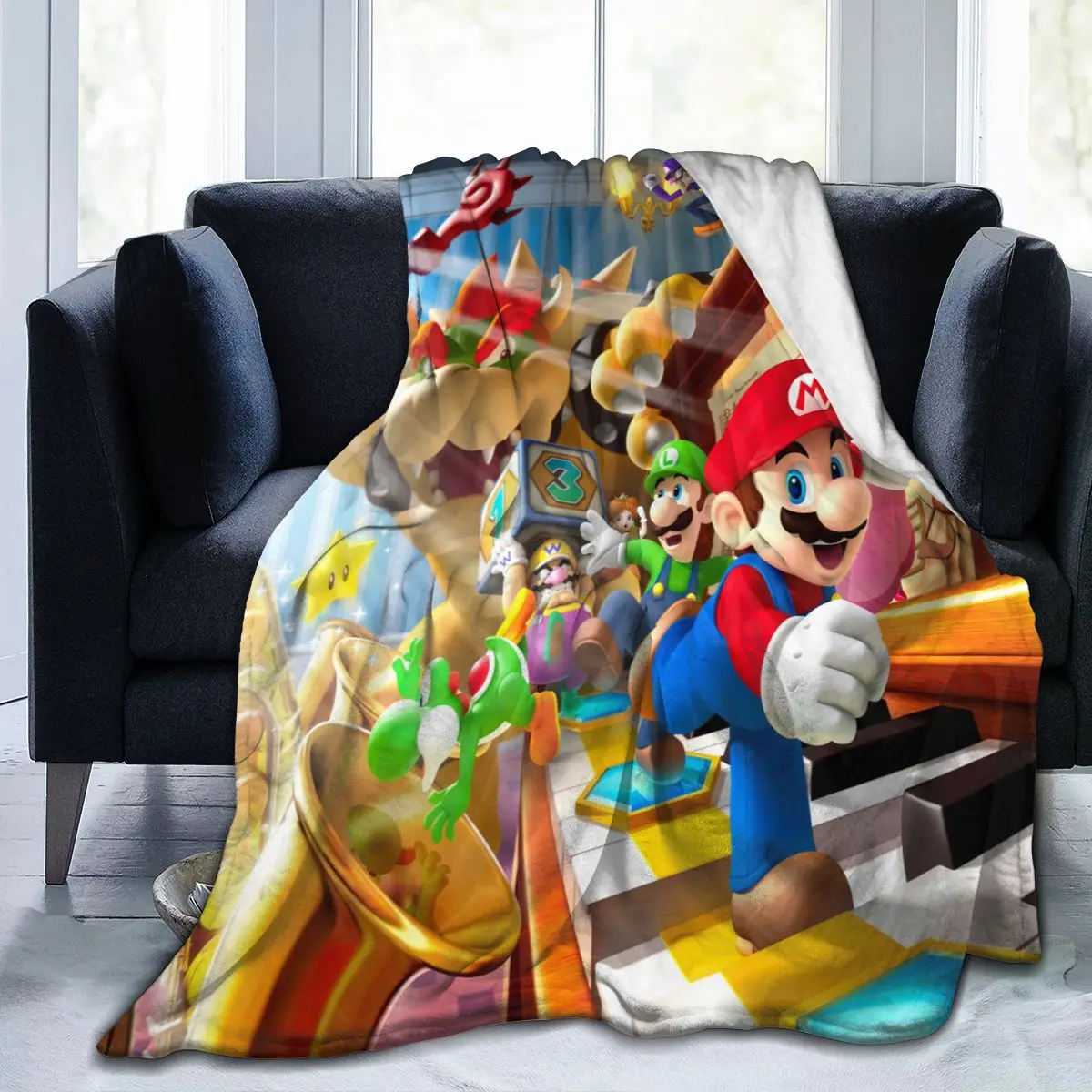 

Ultra Soft Sofa Blanket Cover Blanket Cartoon Cartoon Bedding Flannel plied Sofa Bedroom Decor for Children and Adults 159
