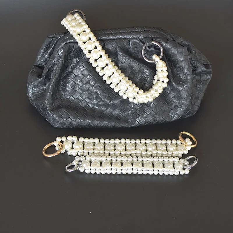 Box Packing High Quality Girls Present Lady Handbag Pearl Strap Super Chic Women Fashion Bag Belts Custom made Service Available