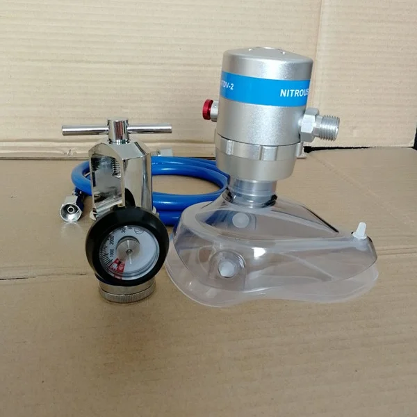

Medical use Entonox demand valve with 1.5m high pressure hose with connector