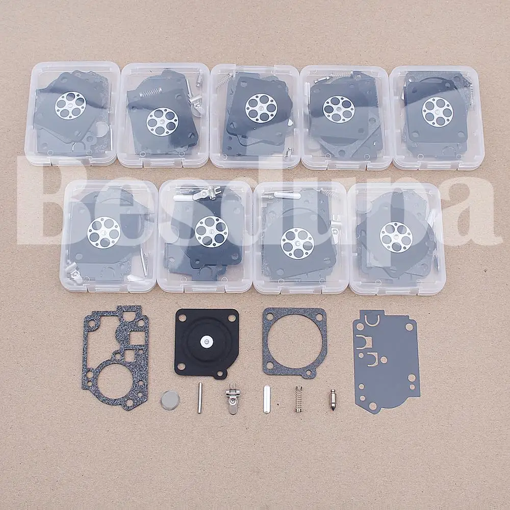 Комплект Для Ремонта Карбюратора Zama RB-156 C1U-W43 C1U-W45 C1U-W43A C1U-W43B Poulan BVM210VS SM210VS 10 шт./лот |