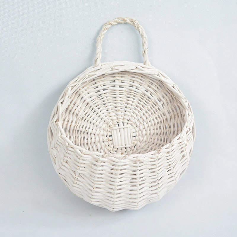 18 см ивовая солома корзина из неротанга больше держатель для мяса цветов ваза