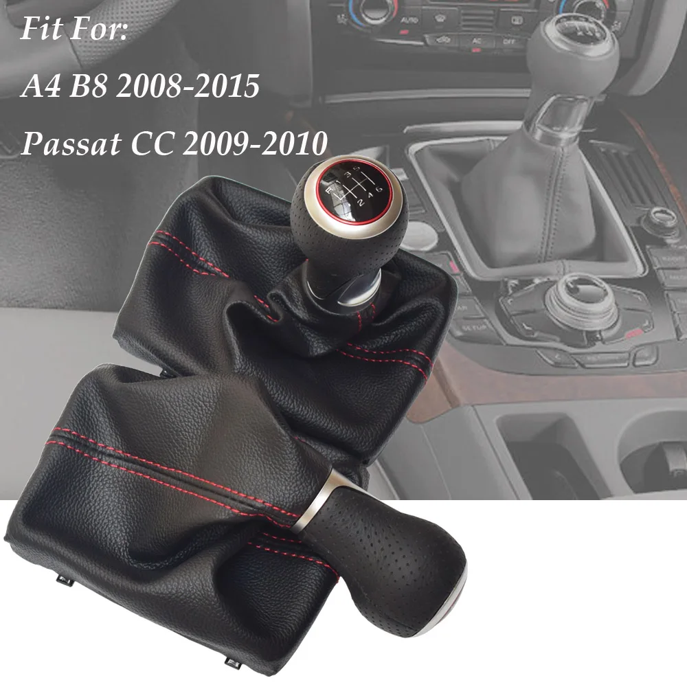 5/6 скоростная кожаная красная ручка переключения передач хромированная женская