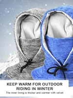 winter mens outdoor sports balaclava ski hat fleece hood windproof face mask ski riding warm fleece hat