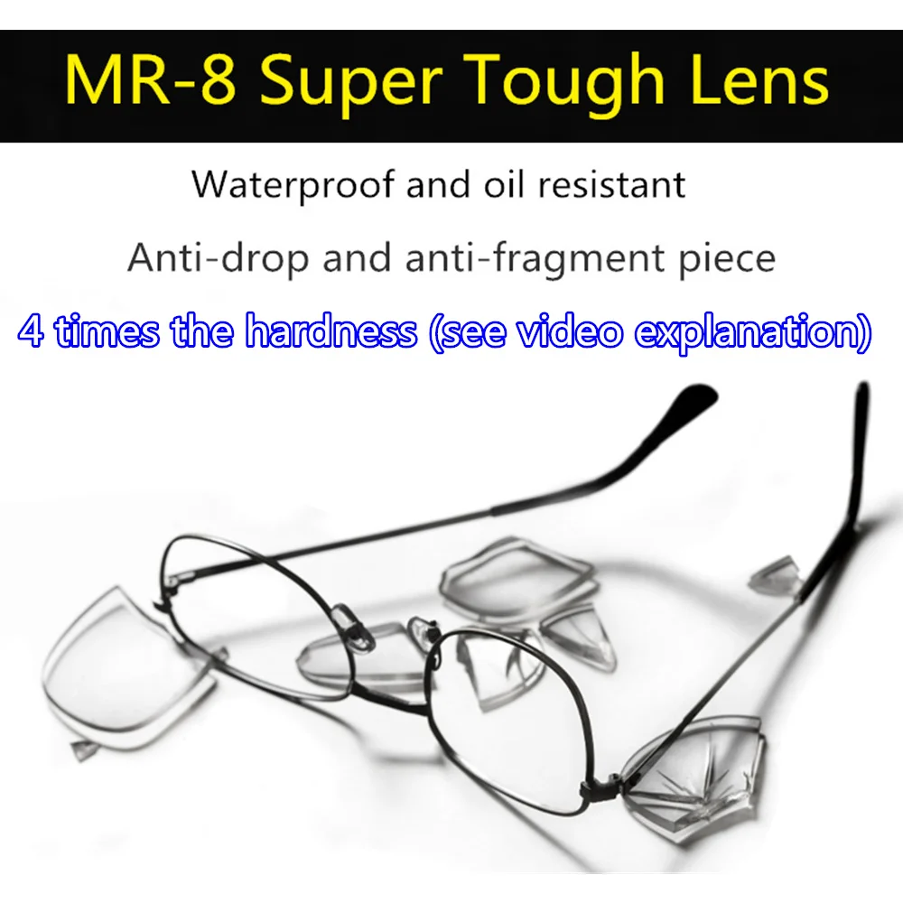 Photochromic Lenses 1.56 1.61 1.67 Optical Prescription Lens Change Color Anti-UV Men Driving Glasses MR-8 Super Tough Hardness