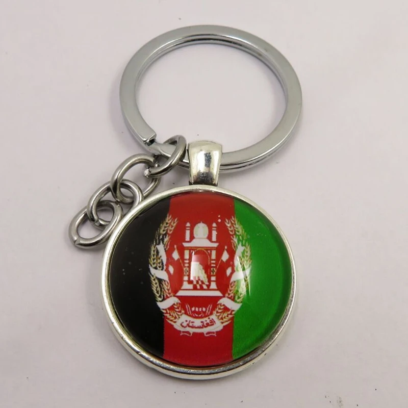 Модные страна брелок Подвески стеклянные бусины брелки Конго Гаити Эритрея