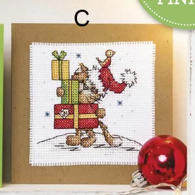 

DIY Invitation greeting card with special art popular Full Set cross stitch greeting card Cake, special birthday gift2CD029