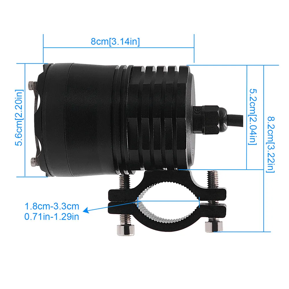 Светодиодные мотоциклетные фары с 6 чипами 7800 лм 2 шт. |