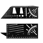 Черный алюминиевыйпластиковый шаблон для маркировки ласточкин хвост шаблон для вертикальной калибровки угла практичный направляющий маркер деревообрабатывающий инструмент