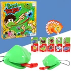 Забавные шутки маска лягушки карточки игрушки жадная хамелеоновая ящерица торчащий язык лягушка выдувание рабочего стола родитель-ребенок боевой игровой реквизит