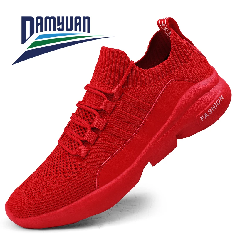 

Damyuan 2020 Men's Casual Shoes Flying Weave Super Light Running Shoes Slip-on Sock Sneakers Outdoor Jogging Walking Mesh Tenis