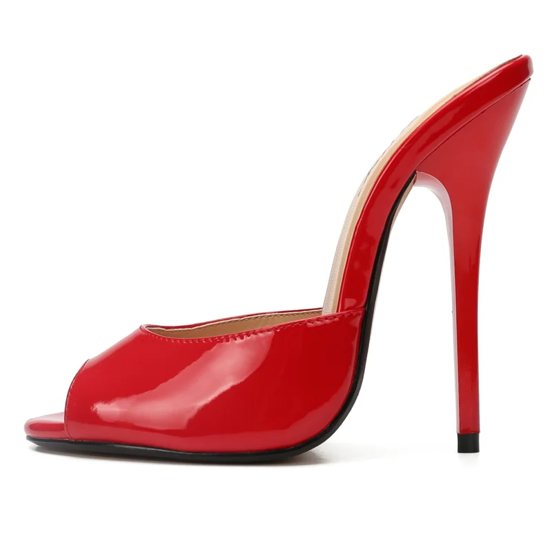 Женские туфли лодочки на высоком каблуке 13 см Шлепанцы Босоножки Летняя женская