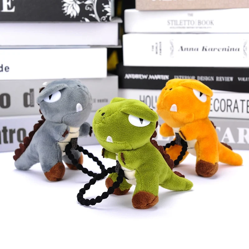 

Милая резинка для волос с мультяшным динозавром для девочек, плюшевая игрушка, Бамбуковая резинка для суставов, декоративный держатель для ...