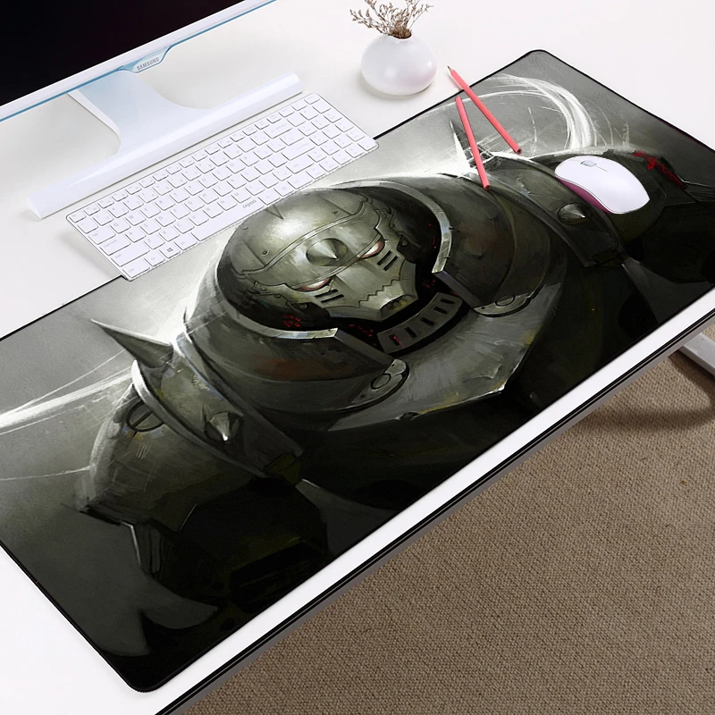 Fullmetal Alchemist Pad on The Table Gaming Computer Carpet for Office Mouse Mat Xxl Rug Pc Gamer Mats Deskpad | Компьютеры и офис