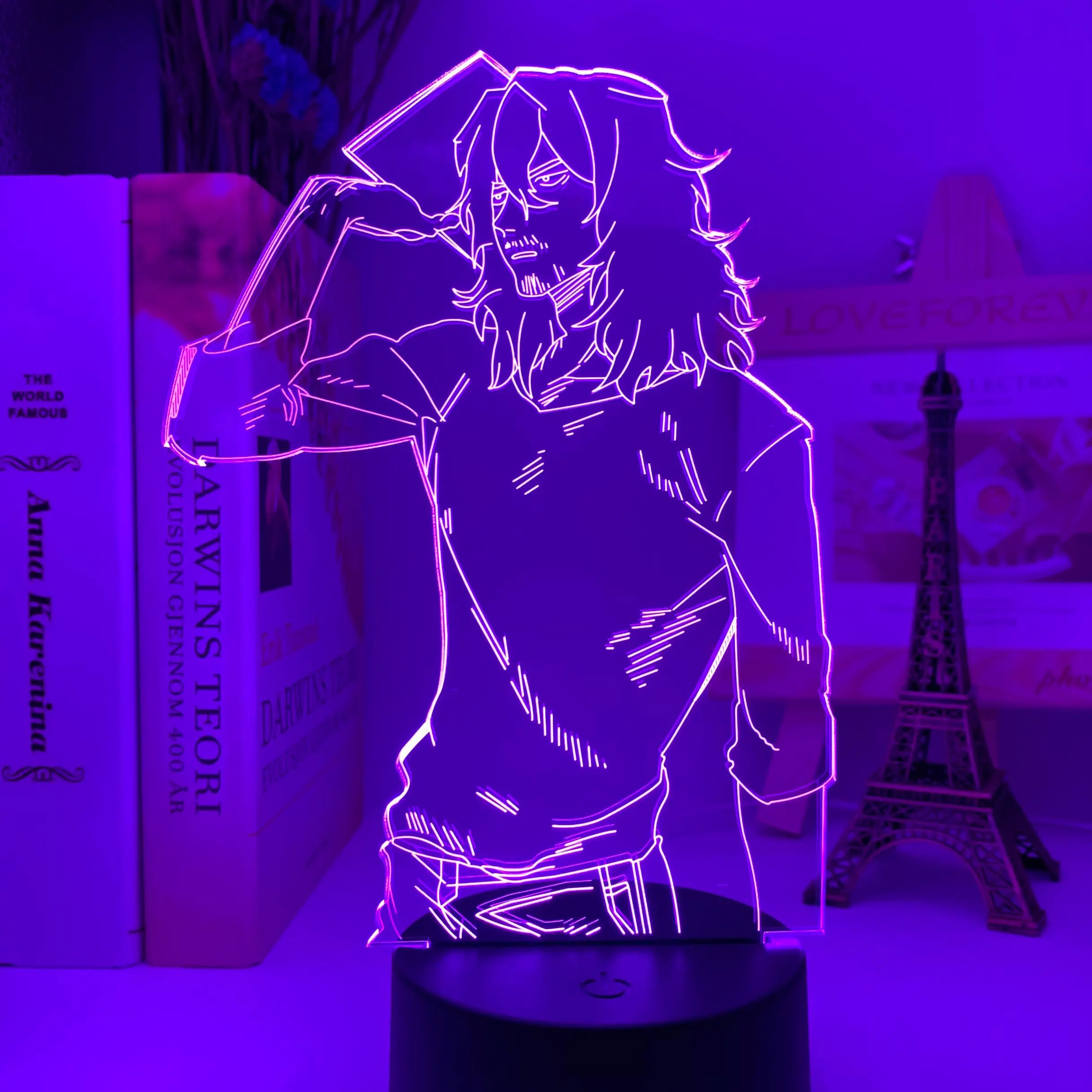 3D Светодиодная лампа аниме мой герой Академия Шота айзава светильник для спальни
