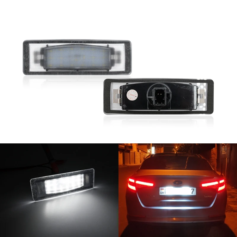 

2x For Kia Optima K5 2006 2007 2008 2009 2010 2011 2012 2013 2014 2015 SMD Led License Plate Lights Canbus Error Free