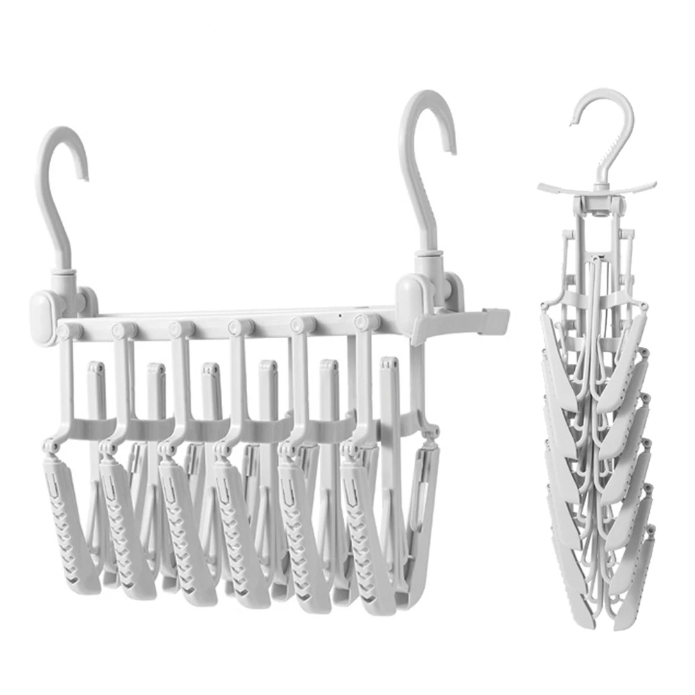 

6 Layers Clothing Hangers Wardrobe Multi-functional Non-Slip Home Storage Rack Hanging Shirt Save Space Holder