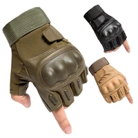 tactical sports hard knuckle half finger gloves mens army military combat hunting shooting air gun paintball policing cycling g