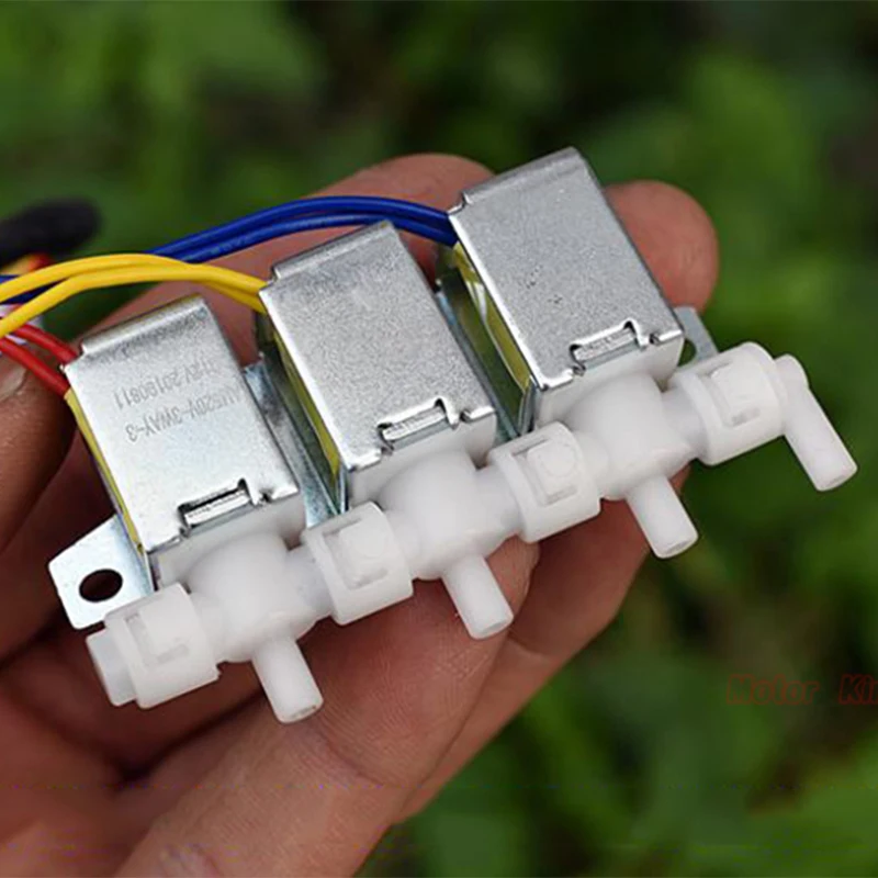 Микро электрический Соленоидный клапан DC 12V 3 Way нормально закрытый тип