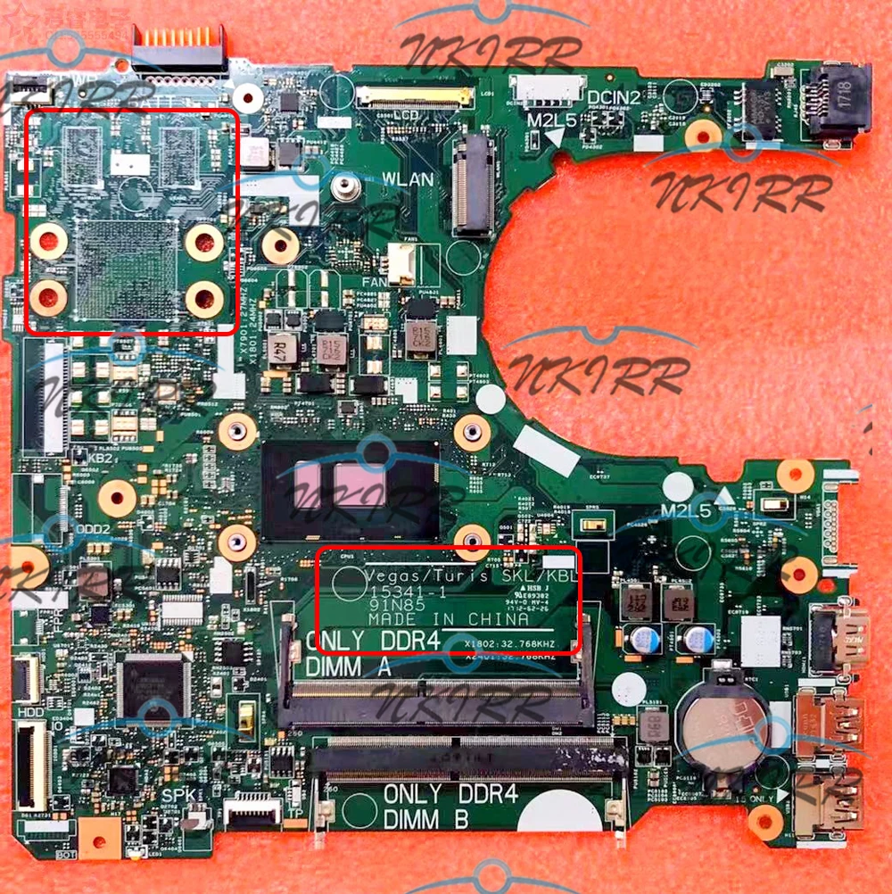 

Vegas/Turis SKL/KBL 15341-1 91N85 NP4RY 0MPJH RY2Y1 2JY8G 7D5J9 I3 CPU Motherboard for Dell Inspiron 15 3567 Vostro 3568 3567